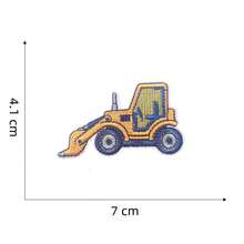 Cartoon Yellow Construction Vehicle Pattern Iron-On Embroidery Patch - Fun Design - Easy To Sew Or Iron, Durable Fabric Badge, Suitable For Personalized Jackets, Bags, Etc. - Ironing Style - View 8