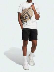 Adidas New Summer Terry Cloth Sports Shorts Casual Loose Men's Five-Inch Shorts - Black - View 4