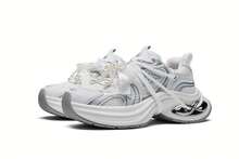 Kappa Unisex TIFO Classic Training Shoes, Retro Casual Sports Sneakers - White - View 6