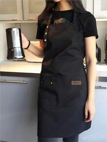 1pc/2pcs/3pcs/5pcs Waterproof & Oil-Proof Apron, Adjustable Chest Apron, Kitchen Cooking Apron - Multicolor - View 3