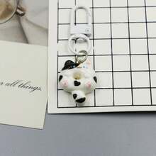 Cat Donut Keychain Pendant Funny Cartoon Bag Charm Couple Best Friend Gift Accessory Jewelry - Multicolor - View 2