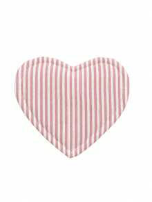 1pc Heart-Shaped Heat Insulation Coaster, Creative Striped Coaster, Suitable For Home, Cafe Decor, Wedding, Birthday And Party Decoration - Multicolor - View 9