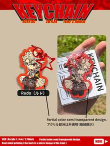 Gachiakuta Acrylic Pendant/Keychain - Inspired By Rudo, Engine, Zanka, Riyo And Amo & Jabba - Bag Charm/Car Key Ring Accessory - Anime Merchandise - Perfect Gift For Gachiakuta Fans, Family And Friends - 7CM Acrylic - View 10
