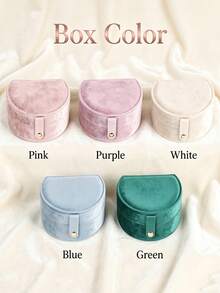 Personalized Handwritten Name Jewelry Box, Customized Travel Jewelry Organizer With Zipper Closure, Fabric Lining, Perfect Bridesmaid Invitation Gift Or Couple Keepsake, Elegant Design | Soft Lining, Wedding Gift, Jewelry Box, Velvet Jewelry Box - Multicolor - View 7