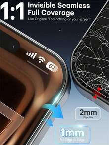8 Pack 9D Tempered Glass Screen Protector For IPhone 18 Pro/18 Pro Max/17 Pro/Air/16 Pro Max/15 Pro Max/16/15/14/13/12/11/Plus/X/XS/XR/XS Max/Mini, High-Definition Glossy Finish, Easy Installation, Scratch & Impact Resistant, Anti-Fingerprint - Clear - View 4