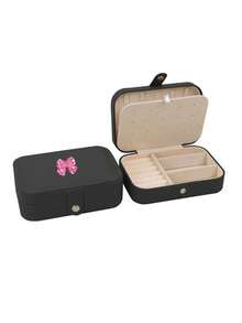 Premium Exquisite Anti-Oxidation Travel Portable Large Capacity Jewelry Storage Box, Mini Travel Case Style Display Storage Box, Can Store Earrings, Rings, Necklaces, Bracelets And Bangles, Compact And Lightweight, Soft Lining Protects Jewelry From Wear And Tear, Dust-Proof And Moisture-Proof Keeps Jewelry Shiny And New, Suitable For Home Storage And Short-Distance Travel - Multicolor - View 12