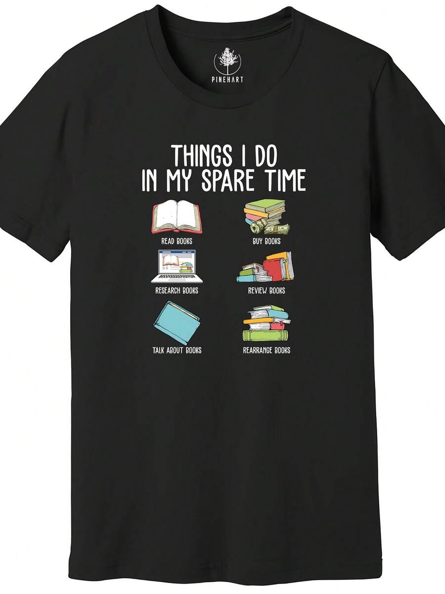 Book Lover Shirt, Things I Do In My Spare Time, Librarian Shirt - 款式 - 查看 1