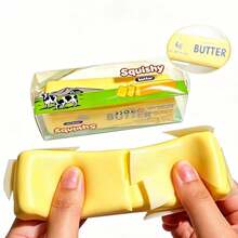 1pc Crispy Butter Stick Squeeze Toy, Soft And Squishy Stress Relief Toy With Crunchy Sound And Feel, Ultra-Soft Material, Shapeable And Reboundable, Suitable For Teens To Reduce Stress, With Packaging Box, Birthday Gift, Holiday Gift, Perfect Gift, Toy - Multicolor - View 2