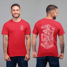 St George's Day T-Shirt For Men, Proud To Be British, Large Back Print, Pocket, Unisex, Pure Cotton, Plus Size, Ad - White - View 4