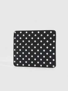 Y2K Polka Dot Mini Coin Purse, Fashion PU Small Wallet Kawaii Style Card Holder ID Document Storage Bag Detachable MultiLayer Polka Dot Card Organizer - Multicolor - View 2