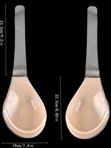 1 Pair Women's Silicone Adhesive Push-Up Bra, C/D/E/F/G Cup Sizes, Adjustable Length, Invisible Bra, Significant Lifting Effect, Noticeable Breast Lift, Strong Lifting Effect, Reusable, Suitable For Various Occasions, Evening Gowns, Holiday Outfits, Great Gift Choice, Halloween Women's Clothing, Christmas Women's Clothing - Apricot - View 9