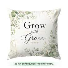 4pcs/1pc Eucalyptus Inspirational Text Pattern Pillow Case Without Insert, Single-Sided Printed Pillow Case, Suitable For Living Room Bedroom Home Decor, All Season Pillow Case - Multicolor - View 11
