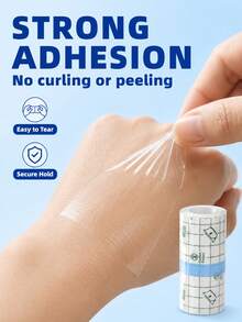 2m Roll Of Waterproof Tape For Intimate Areas – Waterproof Tape For Swimming, Pu Film, Waterproof Patch; Ultra-Thin, Large-Sized, Transparent, And Cuttable; Suitable For Showering, Swimming, Hot Springs, And Intimate Areas. - Waterproof Tape (10x200cm) - View 4