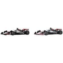 Hot Wheels Premium F1 Toy Cars, 2pcs 1:64 Scale Die-Cast Metal MoneyGram Haas F1 Team Esteban Ocon And Oliver Bearman Racing Cars With Real Riders Tires - JMM97 - View 3