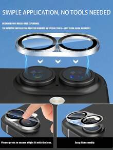 3pcs Phone Camera Lens Protector, Acrylic Glass Phone Lens Protection Film With High Hardness And Durable Texture, Excellent Scratch Resistance And Protection Capability, Resistant To Damage From Frequent Daily Use, Casual Storage, And Mobile Carrying. Compatible With IPhone Ultra/18 Pro Max/18 Pro/18/11/11 Pro/11 Pro Max/12/12 Pro/12 Pro Max/13/13 Pro/13 Pro Max/14/14 Plus/14 Pro/14 Pro Max/15/15 Plus/15 Pro/15 Pro Max/16/16 Plus/16 Pro/16 Pro Max/16e/17/17 Air/17 Pro/17 Pro Max/17e And More - Clear - View 7