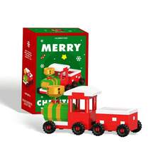 Santa Claus Design Building Block Set, Christmas Theme Building Block Decoration, Mini Building Block Figures, DIY Christmas Stocking Fillers, Christmas New Year Birthday Gifts, Party Favors - Multicolor - View 17
