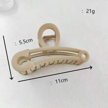 4pcs/Set Women's Matte Neutral Color Hair Clips, Large Non-Slip Claw Clips, Solid Color Fashion Hair Accessories, Suitable For Daily Wear, Party, Holiday And Gift Giving - Multicolor - View 8