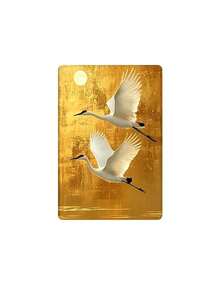 Golden Crane Metal Tin Sign, Vintage Wall Hanging Plaque With Rope, Suitable For Home, Garden, Yard Wall Decor - Red-crowned Crane - View 9