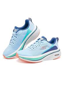 Skechers 女士GO RUN Consistent 2.0穩定支撐緩震透氣網面抗扭轉防滑跑步鞋 - 淺藍色海軍藍 - 查看 1