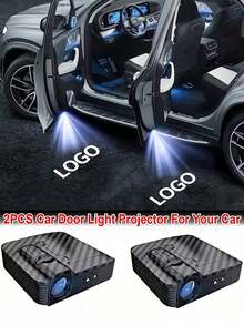 2 Wireless Car Door Light Projectors, For Projecting Car Logos - Battery Powered, Automatic Sensing Decorative Welcome Lights, Suitable For Most Car Models - Welcome Light - View 31
