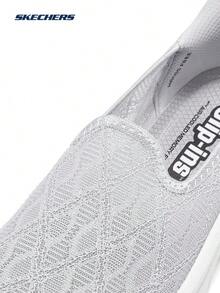 Skechers Women's SLIP-INS Hands-Free Slip-On Walking Shoes Breathable Thick Sole Cushioned Casual Sneakers - Grey - View 8