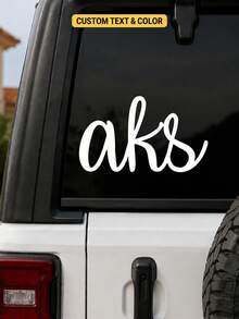 Personalized Car Window Stickers, Customized Handwritten Style Vinyl Decals (Bow Design), Suitable For SUV, And Pickup Truck Cute Girl Style Car Glass Stickers. Waterproof Removable Car Window Decorative Stickers, Fashionable Vinyl Decals For Rear Windshield, Women's Aesthetic Style Car Accessories, Rear Window Decoration Design, Elegant Handwritten Quote Style Vehicle Stickers - Multicolor - View 9