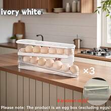 2pcs/1pc Rak Telur Pintu Samping Kulkas Kotak Penyimpanan Telur yang Dapat Dilepas Dispenser Telur Otomatis Berlapis Ganda Tempat Telur Dapur, Kotak Penyimpanan Telur, Pengatur Penyimpanan Telur, Rumah & Kehidupan, Penyimpanan & Pengorganisasian, Penyimpanan dan Pengorganisasian Dapur, Penyimpanan Telur, Persegi Panjang--Dengan Baki Bawah Anti Selip--Desain Berlapis yang Dapat Dilepas--Rak Penyimpanan Telur Dapur, Pengatur Penyimpanan Dapur, Hadiah Kembali ke Sekolah, Perlengkapan Asrama, Aksesoris Perjalanan, Set Makan Malam, Set Piring Makan Malam, Set Panci dan Wajan, Peralatan Dapur, Aksesoris Dapur, Hadiah Natal - MultiWarna - View 19