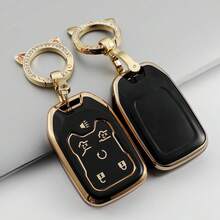 鑰匙遙控器保護套附鑰匙圈,適用於 Chevy、Chevrolet、Suburban、Tahoe、GMC、Yukon XL、Terrain、Acadia,防塵防摔高端時尚鑰匙包配件 - 單包 - 查看 8