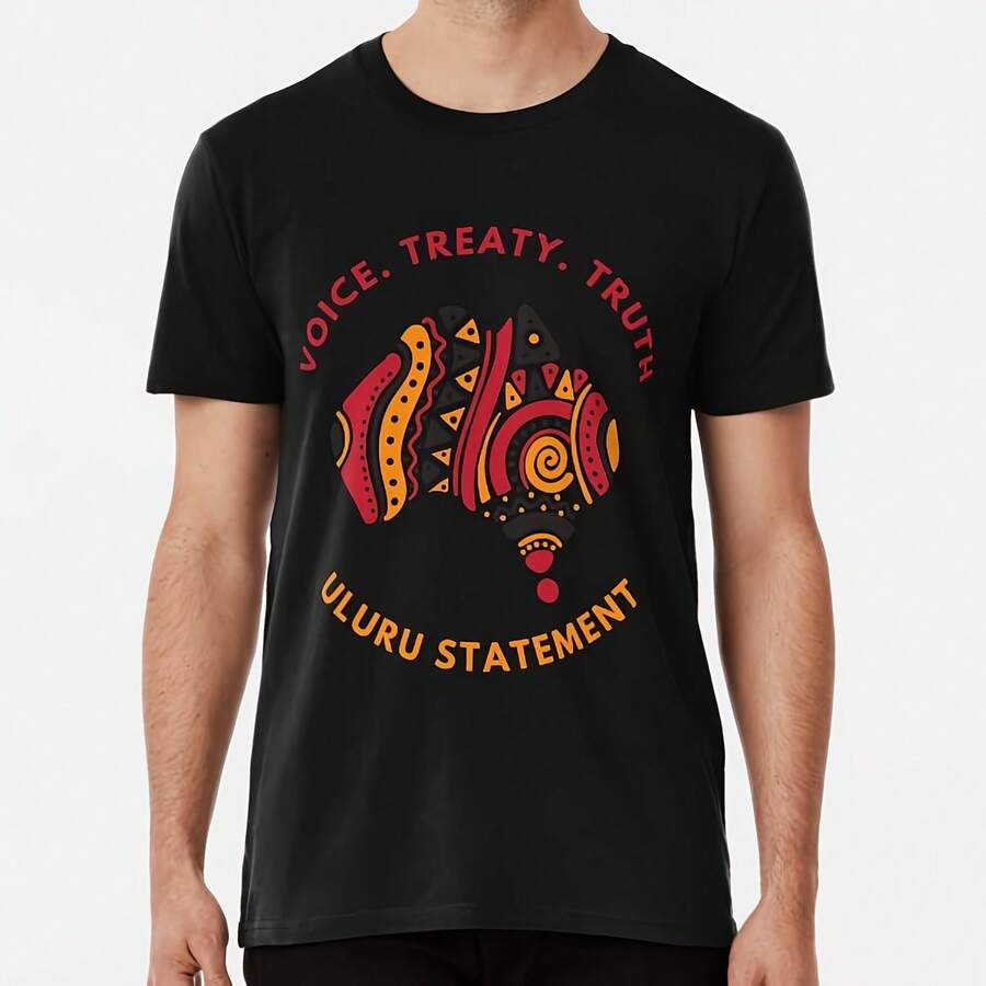 Yes Voice To Parliament Orange T-Shirt Made In Australia - 款式 - 查看 1