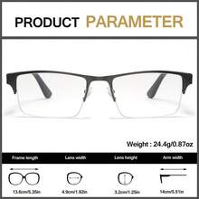 1 Pair Unisex Fashion Square Lightweight Reading Glasses, Comfortable Non-Slip Design With Lightweight Ergonomic Design, Suitable For Reading, Driving, Fishing And Daily Wear - White Frame - View 9