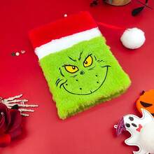 The Grinch The Christmas Notebook, Exquisite A5 Inner Pages, Green Monster Christmas Hat Notepad, Cute Cartoon, New Year Gift - A - View 6