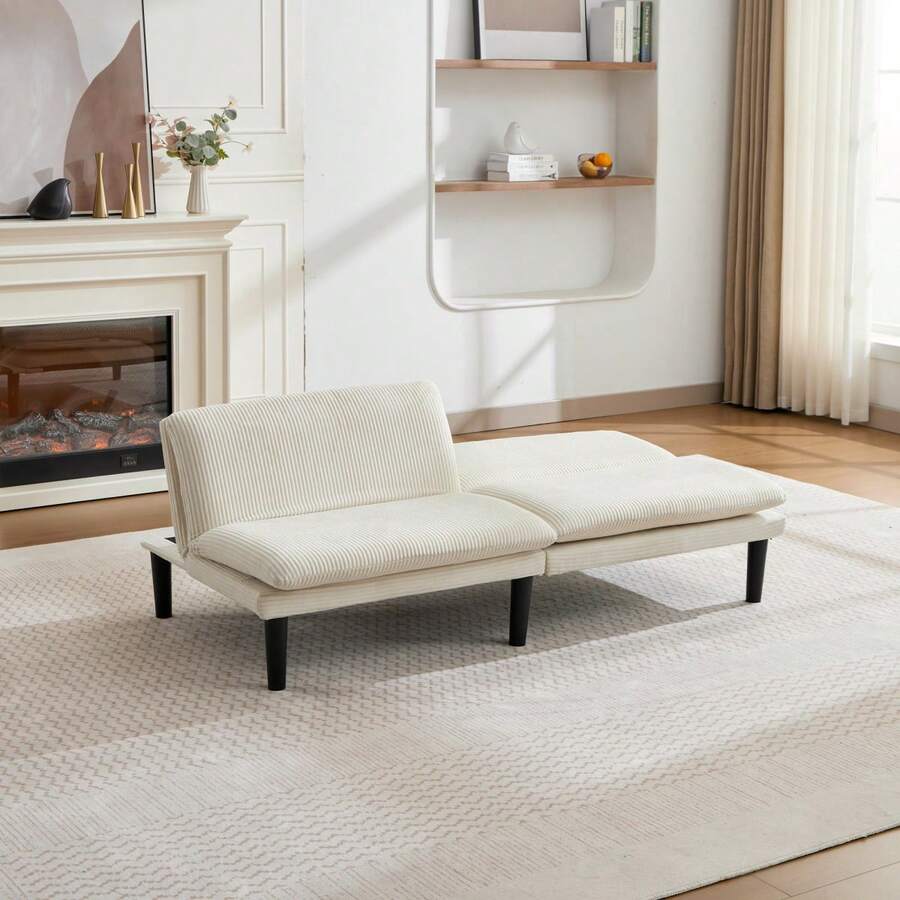 Sofa Bed Mattress - 米色+泡沫 - 查看 1