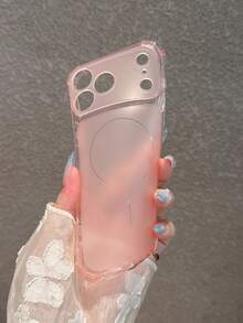 2pcs Set [Transparent + Pink] Matte Frosted Thickened Full Coverage Anti-Drop Phone Case Compatible With IPhone 18 Pro Max/18 Pro/18/17 Pro Max/17 Pro/17/16 Pro Max/16/16 Pro/16 Plus/15/15 Pro Max/15 Pro/15 Plus/11/12/13/14 Pro Max/12 Pro/12 Pro Max/13 Pro/13 Pro Max/14 Pro/14 Pro Max/14 Plus, Ins Style Premium Design, Matte Anti-Slip And Sweat-Resistant - 2-pack [Clear + Pink] - View 7