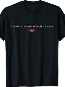 Orange Monarch Butterfly T-Shirt, Unisex Tees - 款式 - 查看 1
