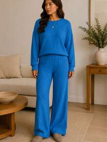 Conjunto Dama Dos Piezas Pantalón y blusa de moda casual de uso diario - rey - Ver 5