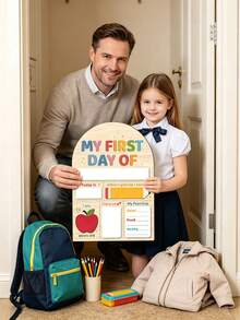 1pc First Day Of School Decoration - Name, Goal, Food Preference - Classroom Or Home Desk Decor - Suitable For Elementary School - No Battery Required - Shape - View 11