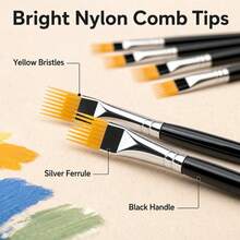 Dom Delfim Graphic Artist Brush Set - 8 Leaf-Shaped Brushes - 8-pack Leaf Pens - View 4