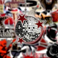 Retro Dark Vampire Red Black PET Stickers 50pcs Horror Graphic Decals For Skateboard Journal DIY Craft Decor - 50 PCS - View 5