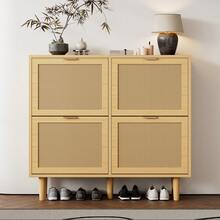Shoe Cabinet Natural Light Oak Finish - 淺橡木色 - 查看 6