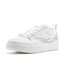 XTEP Men's Innovative New Minimalist Versatile Casual Sports Skate Shoes - White/Gray - View 6