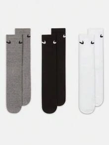 Nike 中性款 U NK EVERYDAY LTWT 低筒襪 3雙超值組 SX7676-964 - 黑/白/灰 - 查看 2