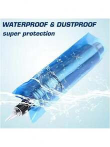 100pcs Disposable Waterproof Tattoo Machine Pen Covers, Black/Blue/Pink, Tattoo Accessories - Multicolor - View 3