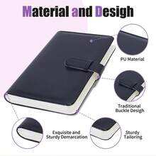 1pc 108-Slot Mini Photo Album PU Leather Photo Card Storage Book 2x3 Inch Photo Wallet Style Collection Album Mini Kpop Idol Lomo Card Holder - Multicolor - View 5