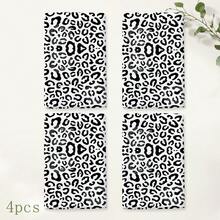 2pcs Leopard Print Kitchen Towels, Fashionable Wild Style Soft Fabric Rectangular Full Print Absorbent Hand Towels, Suitable For Kitchen, Dining Room, Home Gathering, Daily Home Decor, 4/6/8pcs Set - Multicolor - View 8