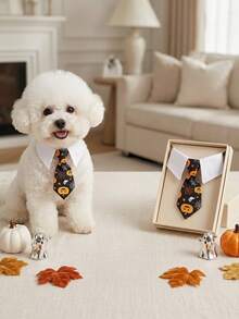 1pc Halloween Pet Bow Tie, Adjustable Cat Dog Pet Clothing Accessory, Funny Party Prop, Suitable For Trick Or Treat And Photo, Essential Accessory For Cats And Dogs - Multicolor - View 6