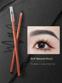 FOMIX Pensil Alis Tahan Air, Efek Riasan Tahan Lama, Ciptakan Bentuk Alis Sempurna, Pembentukan Presisi Profesional, Pensil Alis Universal-02# Cokelat Lembut - 02# Cokelat Lembut - View 7