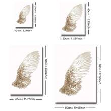 1/2pcs Framed/Unframed Minimalist Angel Wings Neutral Color Canvas Poster, Spiritual Wings Wall Art Decor For Dorm, Hallway, Living Room Modern Home Decoration - A - View 8