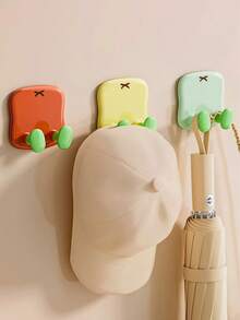 1 Set 3/2/1pcs Multi-Function Wall Mount Hooks, Self-Adhesive Hooks, Suitable For Plugs, Umbrellas, Hats, Clothes, Raincoats, Hanging Storage, Home Decor Storage - A - View 3