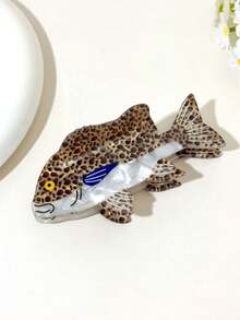 1pc Creative Shark & Grouper Shaped Hair Clip, Unique Ocean Style Women's Updo Hair Accessory - Multicolor - View 21