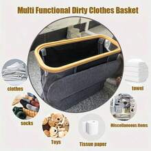 Baofeng 1pc Toilet Paper Storage Basket With Lid, Laundry Basket Bathroom Storage Rack, Easy Install Toilet Paper Holder, Home Kitchen Bathroom Accessories Storage Rack Toilet Paper Storage Box, Halloween, Christmas, Autumn Bathroom Accessories - Multicolor - View 10